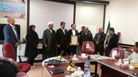 مراسم تكريم و معارفه متخصصين داخلي بيمارستان امام علي (ع) شهرستان سرايان
