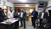 بازديد رياست شبكه بهداشت و درمان در راستاي اعتباربخشي بيمارستان